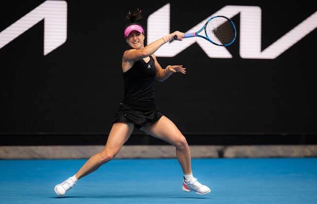 January 18, 2022, MELBOURNE, AUSTRALIA: Rebecca Peterson of Sweden in action during the first round of the 2022 Australian Open Grand Slam tennis tournament against Daria Saville of Australia MELBOURNE AUSTRALIA - ZUMAa181 20220118_zaa_a181_005 Copyright: xRobxPrangex