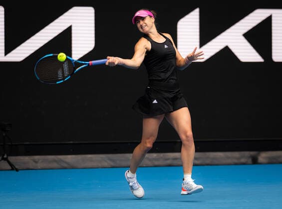 January 18, 2022, MELBOURNE, AUSTRALIA: Rebecca Peterson of Sweden in action during the first round of the 2022 Australian Open Grand Slam tennis tournament against Daria Saville of Australia MELBOURNE AUSTRALIA - ZUMAa181 20220118_zaa_a181_007 Copyright: xRobxPrangex