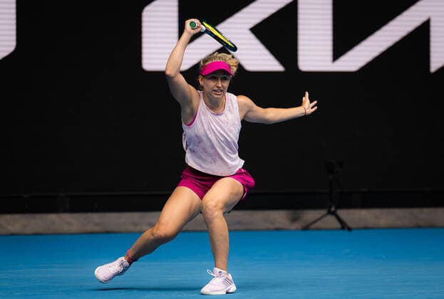 January 18, 2022, MELBOURNE, AUSTRALIA: Daria Saville of Australia in action during the first round of the 2022 Australian Open Grand Slam tennis tournament against Rebecca Peterson of Sweden MELBOURNE AUSTRALIA - ZUMAa181 20220118_zaa_a181_012 Copyright: xRobxPrangex