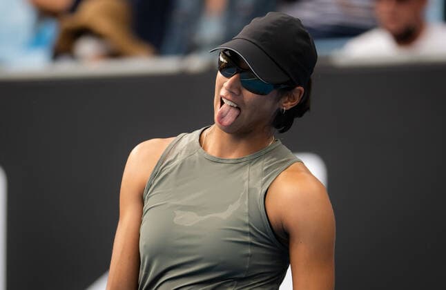 January 18, 2022, MELBOURNE, AUSTRALIA: Astra Sharma of Australia in action during the first round of the 2022 Australian Open Grand Slam tennis tournament against Clara Tauson of Denmark MELBOURNE AUSTRALIA - ZUMAa181 20220118_zaa_a181_126 Copyright: xRobxPrangex