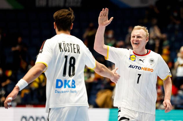 Patrick WIENCEK (07) during the handball match Poland vs Germany, Men™s EHF EURO 2022 Hungary, Slovakia, Bratislava, 18.01.2021,  Copyright: xAxelxHeimkenx xkolektiffx
