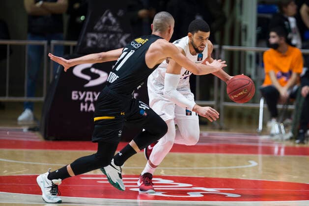 Ray Mccallum of Hamburg Towers, Partizan Nis Belgrade vs Hamburg Towers, Euro Cup Basketball, 18 January, 18 01 2022 Partizan Nis Belgrade vs Hamburg Towers, Euro Cup Basketball, 18 January, 18 01 2022 Belgrade Copyright: xEIBNER NikolaxKrsticx EP_EER