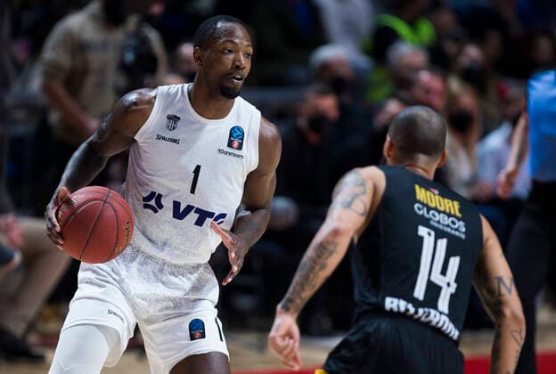 Zachary Brown of Hamburg Towers, Partizan Nis Belgrade vs Hamburg Towers, Euro Cup Basketball, 18 January, 18 01 2022 Partizan Nis Belgrade vs Hamburg Towers, Euro Cup Basketball, 18 January, 18 01 2022 Belgrade Copyright: xEIBNER NikolaxKrsticx EP_EER