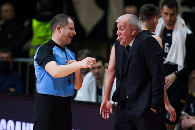 Head Coach Zeljko Obradovic of Partizan Nis Belgrade, Partizan Nis Belgrade vs Hamburg Towers, Euro Cup Basketball, 18 January, 18 01 2022 Partizan Nis Belgrade vs Hamburg Towers, Euro Cup Basketball, 18 January, 18 01 2022 Belgrade Copyright: xEIBNER NikolaxKrsticx EP_EER