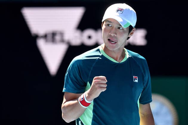 TENNIS AUSTRALIAN OPEN, Sonwoo Kwon of Korea gestures during his second round Men?s singles match against Denis Shapovalov of Canada on Day 3 of the Australian Open, at Melbourne Park, in Melbourne, Wednesday, January 19, 2022. ( NO ARCHIVING, EDITORIAL USE ONLY, NO USE IN BOOKS WITHOUT CONSENT MELBOURNE VIC AUSTRALIA  Copyright: xJAMESxROSSx 20220119001614654456