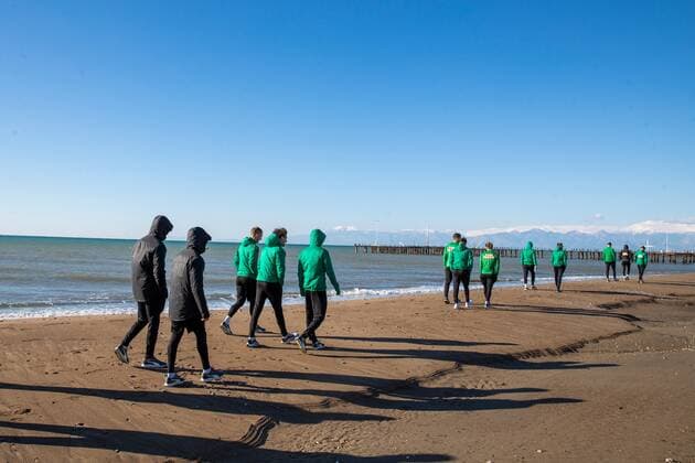 SOCCER - BL, Rapid, training camp BELEK,TURKEY,19.JAN.2022 - SOCCER - ADMIRAL Bundesliga, SK Rapid Wien, training camp. Image shows players of Rapid.  GEPAxpictures xPhilippxBrem