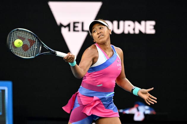 TENNIS AUSTRALIAN OPEN, Naomi Osaka of Japan plays a shot during her second round Women?s singles match against Madison Brengle of the USAon Day 3 of the Australian Open, at Melbourne Park, in Melbourne, Wednesday, January 19, 2022. ( NO ARCHIVING, EDITORIAL USE ONLY, NO USE IN BOOKS WITHOUT CONSENT MELBOURNE VIC AUSTRALIA  Copyright: xDAVExHUNTx 20220119001614681550