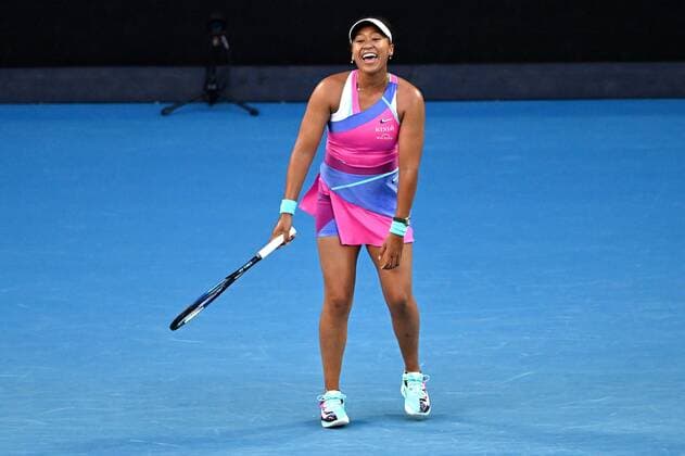 Mandatory Credit: Photo by James Gourley Shutterstock (12763717ed) Naomi Osaka during her second round match Australian Open, Day Three, Tennis, Melbourne Park, Melbourne, Australia - 19 Jan 2022 Australian Open, Day Three, Tennis, Melbourne Park, Melbourne, Australia - 19 Jan 2022 Copyright: xJamesxGourley Shutterstockx 12763717ed