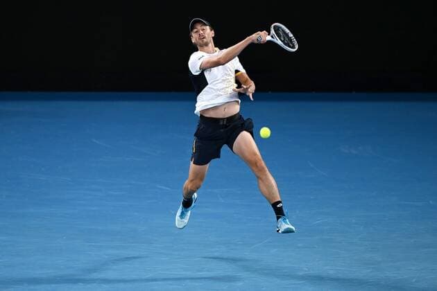 Mandatory Credit: Photo by James Gourley Shutterstock (12763717fo) John Millman during his second round match Australian Open, Day Three, Tennis, Melbourne Park, Melbourne, Australia - 19 Jan 2022 Australian Open, Day Three, Tennis, Melbourne Park, Melbourne, Australia - 19 Jan 2022 Copyright: xJamesxGourley Shutterstockx 12763717fo