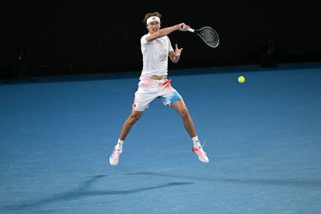 Mandatory Credit: Photo by James Gourley Shutterstock (12763717fy) Alexander Zverev during his second round match Australian Open, Day Three, Tennis, Melbourne Park, Melbourne, Australia - 19 Jan 2022 Australian Open, Day Three, Tennis, Melbourne Park, Melbourne, Australia - 19 Jan 2022 Copyright: xJamesxGourley Shutterstockx 12763717fy