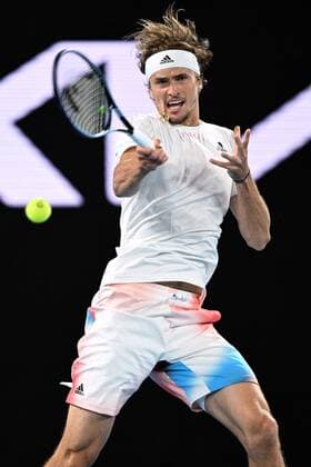 Mandatory Credit: Photo by James Gourley Shutterstock (12763717ge) Alexander Zverev during his second round match Australian Open, Day Three, Tennis, Melbourne Park, Melbourne, Australia - 19 Jan 2022 Australian Open, Day Three, Tennis, Melbourne Park, Melbourne, Australia - 19 Jan 2022 Copyright: xJamesxGourley Shutterstockx 12763717ge