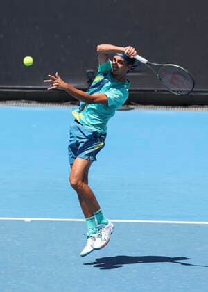 Lorenzo Sonego ITA Tennis Australian Open 2022 Grand Slam Melbourne Park Melbourne Victoria Australia 19 January 2022 Copyright: xJuergenxHasenkopfx