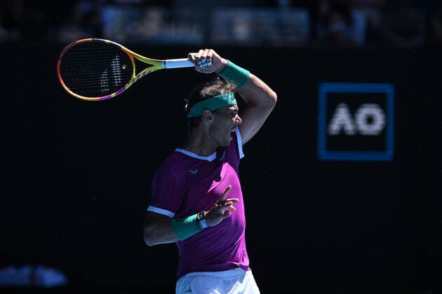 Rafael Nadal (Esp) TENNIS : Australian Open 2022 AntoineCouvercelle Panoramic 