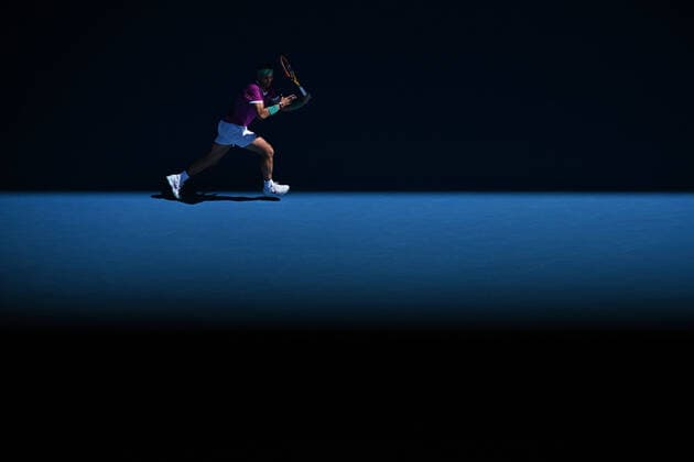 Rafael Nadal (Esp) TENNIS : Australian Open 2022 AntoineCouvercelle Panoramic 