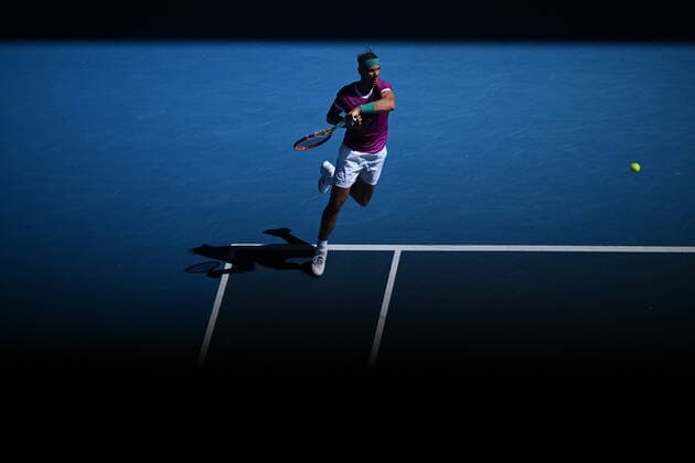 Rafael Nadal (Esp) TENNIS : Australian Open 2022 AntoineCouvercelle Panoramic 