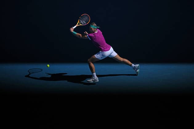 Rafael Nadal (Esp) TENNIS : Australian Open 2022 AntoineCouvercelle Panoramic 