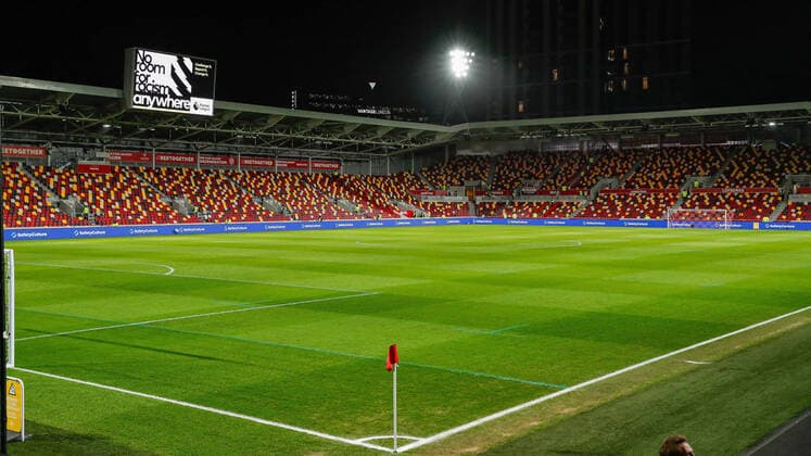 Brentford v Manchester United, ManU Premier League General view of the stadium proir to the Premier League match between Brentford and Manchester United at the Brentford Community Stadium, Brentford Content Not Available For UK Newspapers Copyright: xMarkxDxFullerx FIL-16393-0004