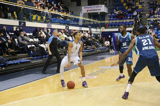 David Michineau (Boulogne Metropolitans 92) BASKET BALL: Boulogne Vs Ankara- EuroCup - 19 01 2022 JonathanRebboah Panoramic  PESRK24022012