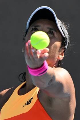 Mandatory Credit: Photo by James Gourley Shutterstock (12765058dt) Heather Watson during her second round match Australian Open, Day Four, Tennis, Melbourne Park, Melbourne, Australia - 20 Jan 2022 Australian Open, Day Four, Tennis, Melbourne Park, Melbourne, Australia - 20 Jan 2022 Copyright: xJamesxGourley Shutterstockx 12765058dt