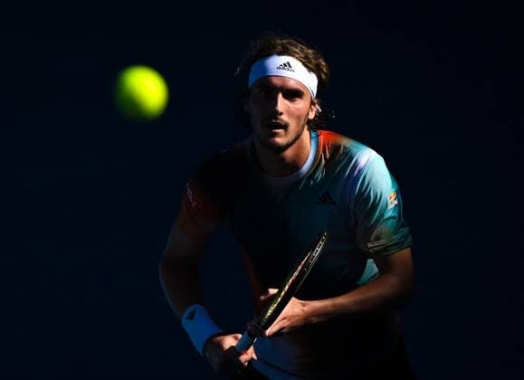 Tennis, Australian Open, Day 4, Sebastian Baez - Stefanos Tsitsipas