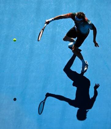 Mandatory Credit: Photo by James Gourley Shutterstock (12765058ek) Stefanos Tsitsipas during his second round match Australian Open, Day Four, Tennis, Melbourne Park, Melbourne, Australia - 20 Jan 2022 Australian Open, Day Four, Tennis, Melbourne Park, Melbourne, Australia - 20 Jan 2022 Copyright: xJamesxGourley Shutterstockx 12765058ek