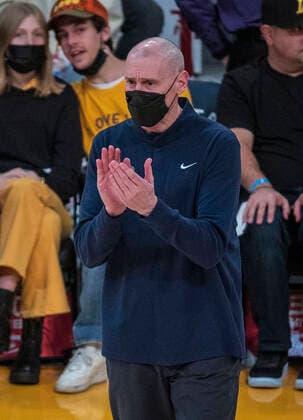January 19, 2022, Los Angeles, California, USA: Head coach, Rick Carlisle of the Indiana Pacers during their NBA, Basketball Herren, USA game against the Los Angeles Lakers on Wednesday January 19, 2022 at Crypto.com Arena in Los Angeles, California. PI Los Angeles USA - ZUMAp124 20220119_zaa_p124_024 Copyright: xJAVIERxROJASx