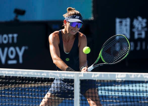 Darija Jurak CRO and Andreja Klepac, Womens Doubles Tennis Australian Open 2022 Grand Slam Melbourne Park Melbourne Victoria Australia 20 January 2022 Copyright: xJuergenxHasenkopfx