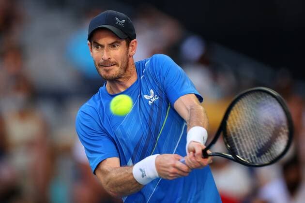 Mandatory Credit: Photo by Ella Ling Shutterstock (12765065ee) Andy Murray during his second round match Australian Open, Day Four, Tennis, Melbourne Park, Melbourne, Australia - 20 Jan 2022 Australian Open, Day Four, Tennis, Melbourne Park, Melbourne, Australia - 20 Jan 2022 Copyright: xEllaxLing Shutterstockx 12765065ee
