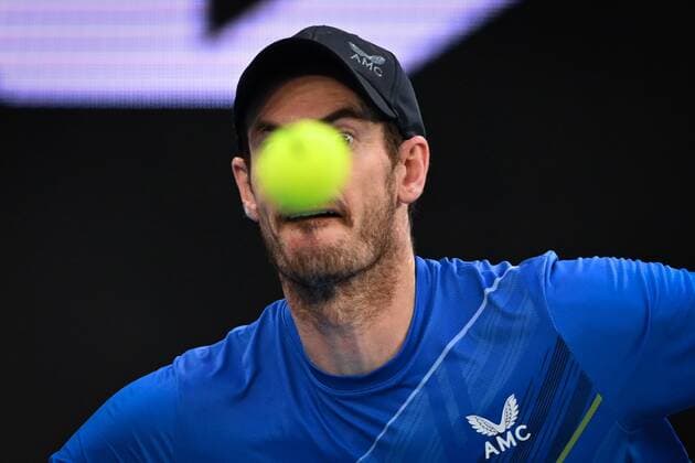 Mandatory Credit: Photo by James Gourley Shutterstock (12765058jz) Andy Murray during his second round match Australian Open, Day Four, Tennis, Melbourne Park, Melbourne, Australia - 20 Jan 2022 Australian Open, Day Four, Tennis, Melbourne Park, Melbourne, Australia - 20 Jan 2022 Copyright: xJamesxGourley Shutterstockx 12765058jz