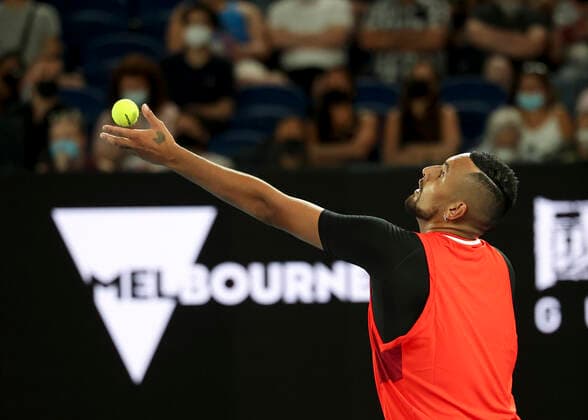 Nick Kyrgios AUS Tennis Australian Open 2022 Grand Slam Melbourne Park Melbourne Victoria Australia 20 January 2022 Copyright: xJuergenxHasenkopfx
