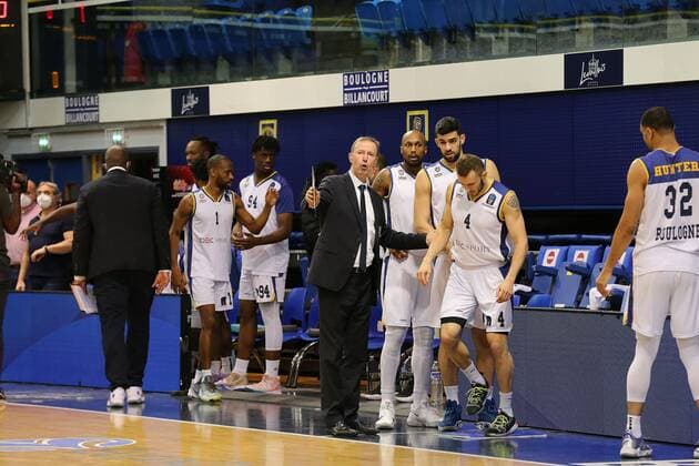 Vincent Collet (Boulogne Metropolitans 92) BASKET BALL: Boulogne Vs Ankara- EuroCup - 19 01 2022 JonathanRebboah Panoramic  PESRK24022012