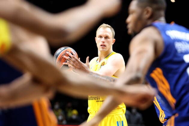 DEU, EuroLaegue, ALBA vs Real Madrid, 20 01 2022, Mercedes Benz Arena, Berlin, DEU, EuroLaegue, ALBA vs Real Madrid, in picture Luke Sikma ALBA Berlin 43 nordphotoxGmbHx xEngler nph00076