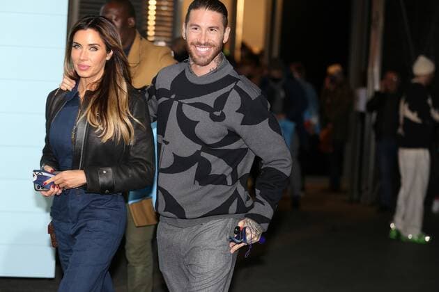Defile Vuitton homme en presence de Sergio Ramos et sa femme Pilar Rubio au Carreau du Temple CELEBRITIES: Defile Vuitton - Paris - 20 01 2022 JonathanRebboah Panoramic  PESRK24022012