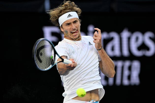Tennis, Australian Open, Day 5, Alexander Zverev - Radu Albot