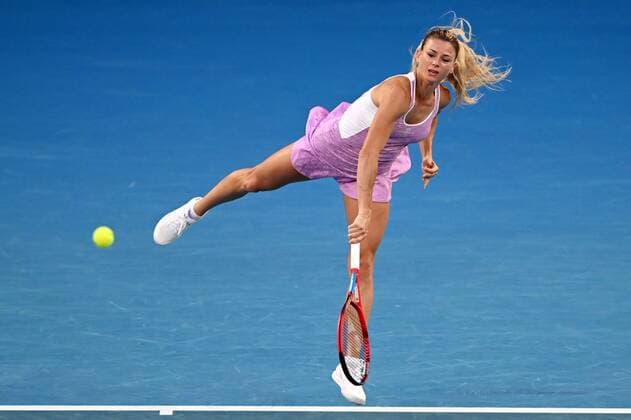 Mandatory Credit: Photo by James Gourley Shutterstock (12765086gk) Camila Giorgi during her third round match Australian Open, Day Five, Tennis, Melbourne Park, Melbourne, Australia - 21 Jan 2022 Australian Open, Day Five, Tennis, Melbourne Park, Melbourne, Australia - 21 Jan 2022 Copyright: xJamesxGourley Shutterstockx 12765086gk