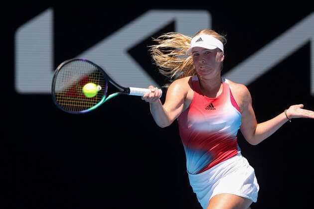 Clara Tauson DEN Tennis Australian Open 2022 Grand Slam Melbourne Park Melbourne Victoria Australia 22 January 2022 Copyright: xJuergenxHasenkopfx