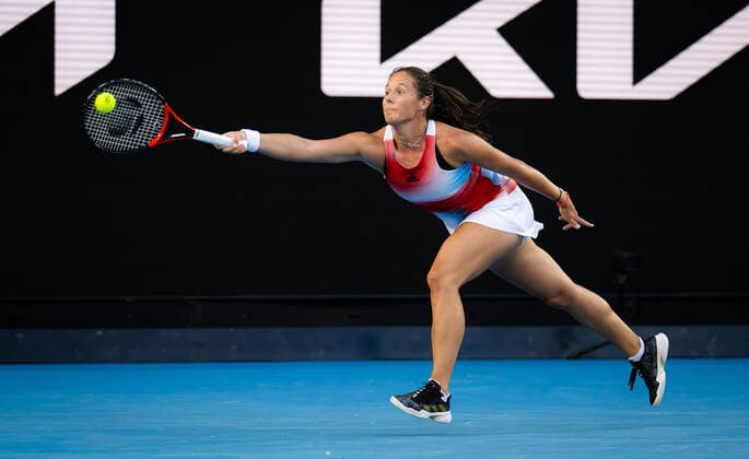 January 22, 2022, MELBOURNE, AUSTRALIA: Daria Kasatkina of Russia in action during the third round at the 2022 Australian Open Grand Slam Tennis Tournament against Iga Swiatek of Poland MELBOURNE AUSTRALIA - ZUMAa181 20220122_zaa_a181_146 Copyright: xRobxPrangex