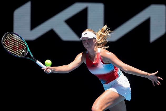 Clara Tauson DEN Tennis Australian Open 2022 Grand Slam Melbourne Park Melbourne Victoria Australia 22 January 2022 Copyright: xJuergenxHasenkopfx