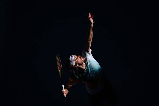 Stefanos Tsitsipas (Gre) TENNIS : Australian Open 2022 - 22 janvier AntoineCouvercelle Panoramic 