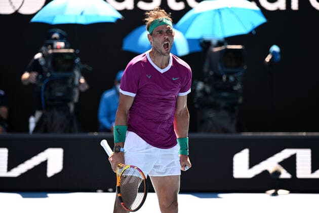 Tennis, Australian Open, Day 7, Rafael Nadal - Adrian Mannarino