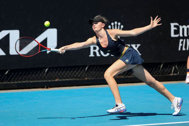 Lucie Havlickova CZE , Girls Singles GS Tennis Australian Open 2022 Grand Slam Melbourne Park Melbourne Victoria Australia 23 January 2022 Copyright: xJuergenxHasenkopfx