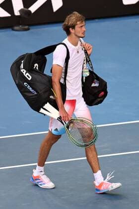 Mandatory Credit: Photo by James Gourley Shutterstock (12765097hx) Alexander Zverev walks off court after defeat in his fourth round match Australian Open, Day Seven, Tennis, Melbourne Park, Melbourne, Australia - 23 Jan 2022 Australian Open, Day Seven, Tennis, Melbourne Park, Melbourne, Australia - 23 Jan 2022 Copyright: xJamesxGourley Shutterstockx 12765097hx