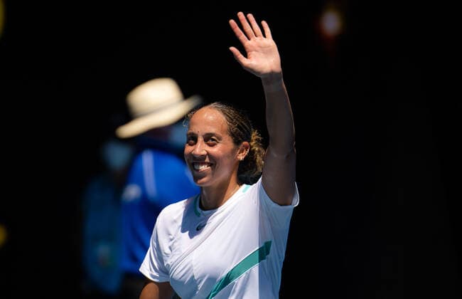 January 23, 2022, MELBOURNE, AUSTRALIA: Madison Keys of the United States in action during the fourth round at the 2022 Australian Open Grand Slam Tennis Tournament against Paula Badosa of Spain MELBOURNE AUSTRALIA - ZUMAa181 20220123_zaa_a181_029 Copyright: xRobxPrangex