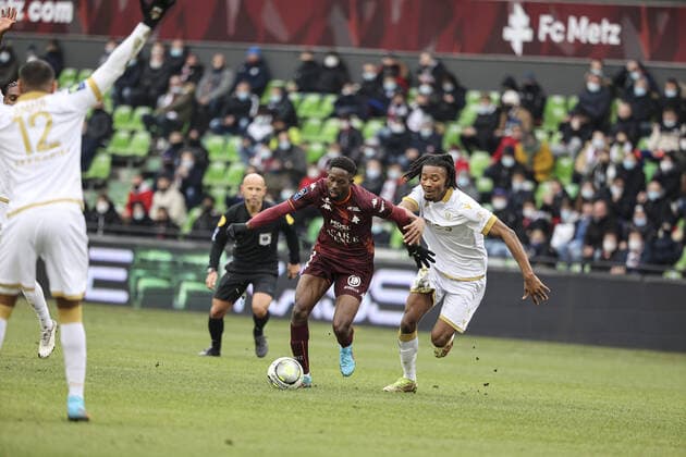 Boubacar TraorÃ 8 (FC Metz) FOOTBALL : Metz vs Nice - Ligue 1 -23 01 2022 ElyxandroCegarra Panoramic 