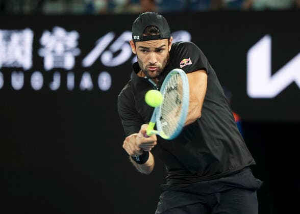 Matteo Berrettini ITA Tennis Australian Open 2022 Grand Slam Melbourne Park Melbourne Victoria Australia 23 January 2022 Copyright: xJuergenxHasenkopfx