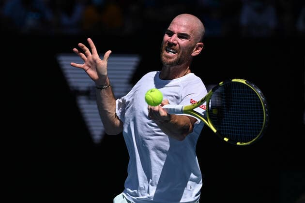 Adrian Mannarino (Fra) TENNIS : Australian Open 2022 - 23 janvier AntoineCouvercelle Panoramic 