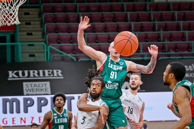 medi bayreuth Legia Warsaw , Basketball, FIBA Europe Cup, Round 2 , Matchday 3, Season 2021 2022, 23 01 2022 medi bayreuth Legia Warsaw , Basketball, FIBA Europe Cup, Round 2 , Matchday 3, Season 2021 2022, 23 01 2022, Photo EIBNER Thorsten OCHS Copyright: xEibner-Pressefoto ThorstenxOchsx EP_TOS