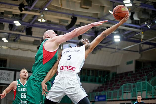 medi bayreuth Legia Warsaw , Basketball, FIBA Europe Cup, Round 2 , Matchday 3, Season 2021 2022, 23 01 2022 medi bayreuth Legia Warsaw , Basketball, FIBA Europe Cup, Round 2 , Matchday 3, Season 2021 2022, 23 01 2022, Photo EIBNER Thorsten OCHS Copyright: xEibner-Pressefoto ThorstenxOchsx EP_TOS