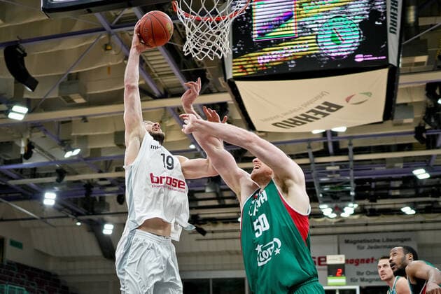 medi bayreuth Legia Warsaw , Basketball, FIBA Europe Cup, Round 2 , Matchday 3, Season 2021 2022, 23 01 2022 medi bayreuth Legia Warsaw , Basketball, FIBA Europe Cup, Round 2 , Matchday 3, Season 2021 2022, 23 01 2022, Photo EIBNER Thorsten OCHS Copyright: xEibner-Pressefoto ThorstenxOchsx EP_TOS