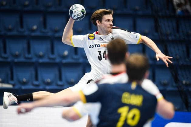 Rune DAHMKE (34) during the handball match Germany vs Sweden, Men™s EHF EURO 2022 Hungary, Slovakia, Bratislava, 23.01.2021,  Copyright: xNebojsaxTejicx xkolektiffx